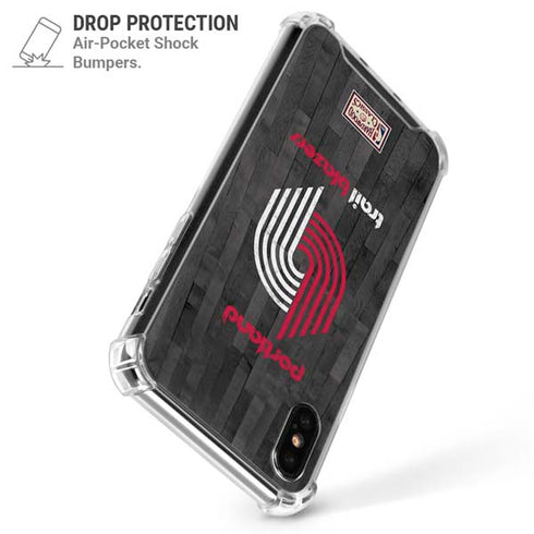 NBA Portland Trail Blazers Hardwood Classics iPhone XS Max Clear Case