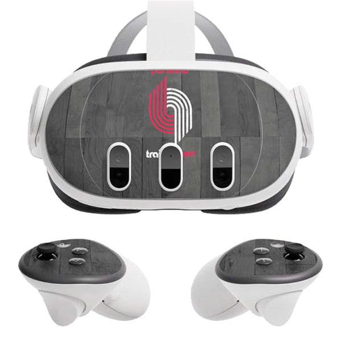 NBA Portland Trail Blazers Hardwood Classics Meta Quest 3 Skin