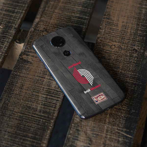 NBA Portland Trail Blazers Hardwood Classics Moto E5 Plus Skin