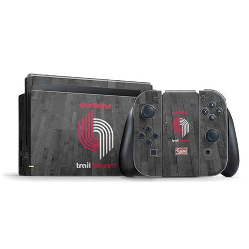 NBA Portland Trail Blazers Hardwood Classics Nintendo Switch Bundle Skin