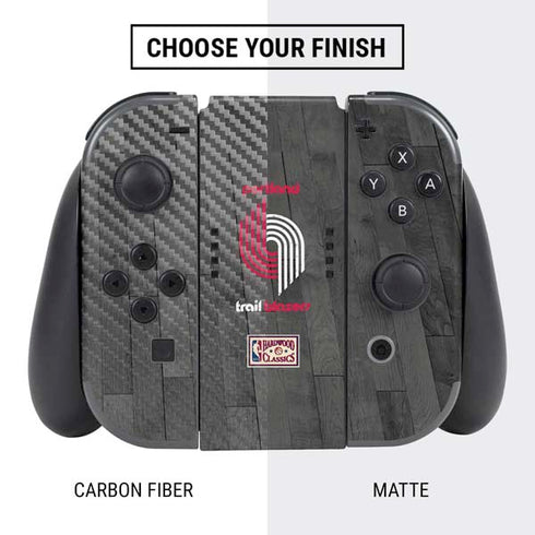 NBA Portland Trail Blazers Hardwood Classics Nintendo Switch Bundle Skin