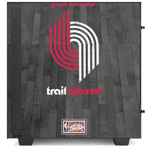 NBA Portland Trail Blazers Hardwood Classics NZXT H510 Compact ATX Mid-Tower Case Skin