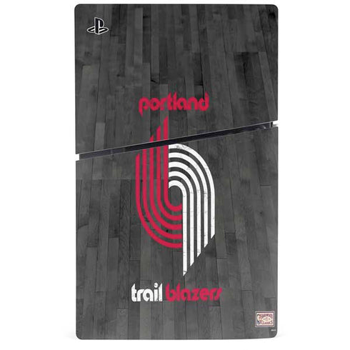 NBA Portland Trail Blazers Hardwood Classics PS5 Slim Disk Console Skin