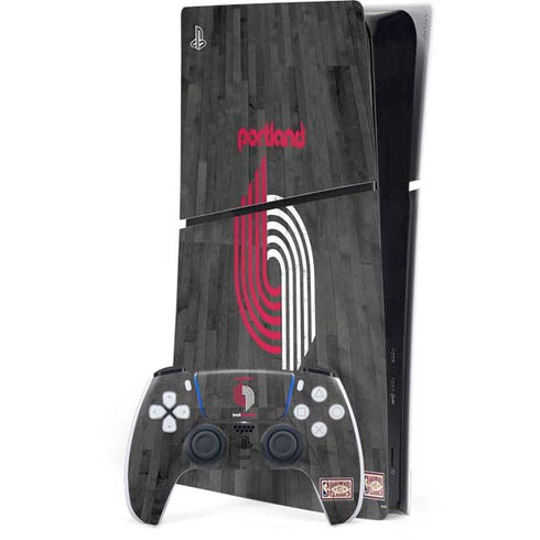 NBA Portland Trail Blazers Hardwood Classics PS5 Slim Digital Edition Console Skin