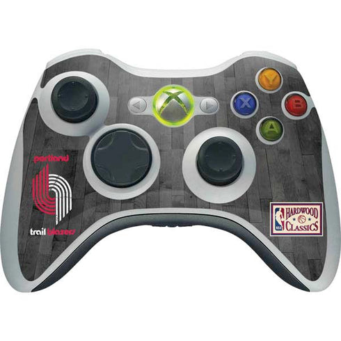 NBA Portland Trail Blazers Hardwood Classics Xbox 360 Wireless Controller Skin