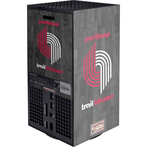 NBA Portland Trail Blazers Hardwood Classics Xbox Series X Console Skin