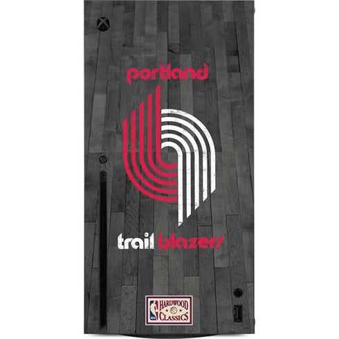 NBA Portland Trail Blazers Hardwood Classics Xbox Series X Console Skin