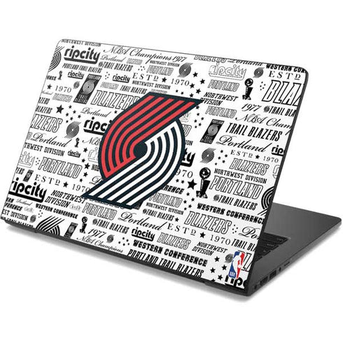 NBA Portland Trail Blazers Historic Blast Dell Chromebook Skin