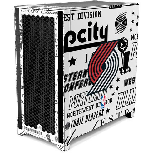 NBA Portland Trail Blazers Historic Blast Corsair 4000D Tempered Glass Mid-Tower ATX Case Skin