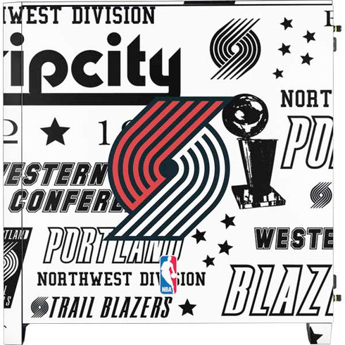 NBA Portland Trail Blazers Historic Blast Corsair 4000D Tempered Glass Mid-Tower ATX Case Skin