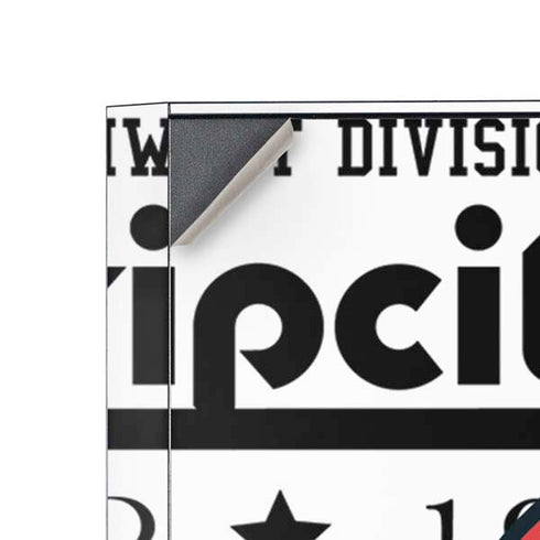 NBA Portland Trail Blazers Historic Blast Corsair 4000D Tempered Glass Mid-Tower ATX Case Skin