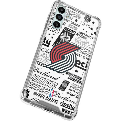 NBA Portland Trail Blazers Historic Blast Galaxy A13 5G Clear Case