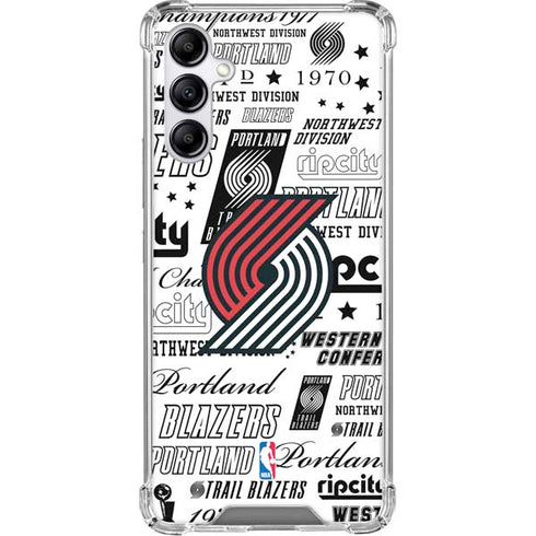 NBA Portland Trail Blazers Historic Blast Galaxy A15 5G Clear Case