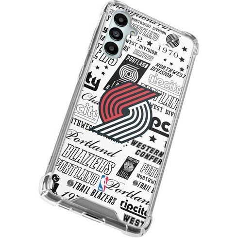NBA Portland Trail Blazers Historic Blast Galaxy A15 5G Clear Case