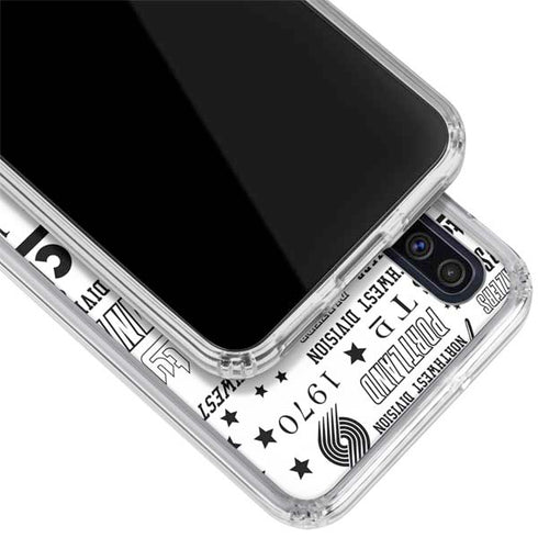 NBA Portland Trail Blazers Historic Blast Galaxy A50 Clear Case