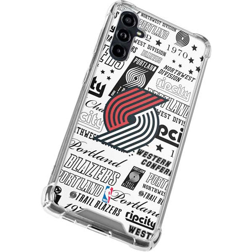 NBA Portland Trail Blazers Historic Blast Galaxy A54 5G Clear Case