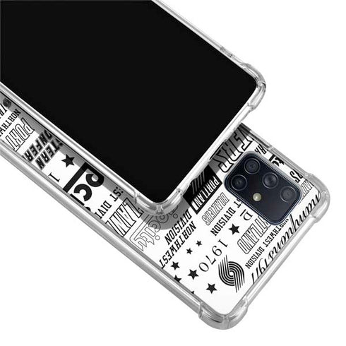NBA Portland Trail Blazers Historic Blast Galaxy A71 5G Clear Case