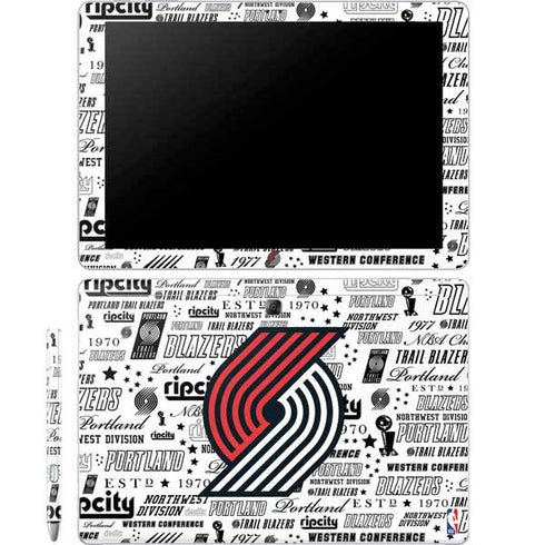 NBA Portland Trail Blazers Historic Blast Galaxy Book 12in Skin