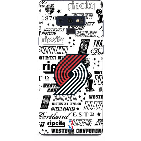 NBA Portland Trail Blazers Historic Blast Galaxy Note 9 Skin