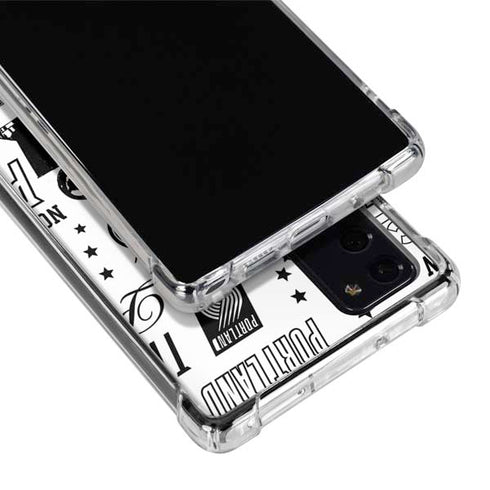 NBA Portland Trail Blazers Historic Blast Galaxy Note20 5G Clear Case