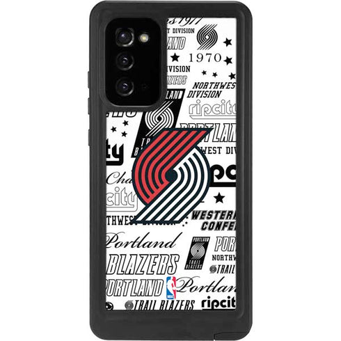 NBA Portland Trail Blazers Historic Blast Galaxy Note20 5G Waterproof Case
