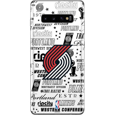 NBA Portland Trail Blazers Historic Blast Galaxy S10 Plus Skin