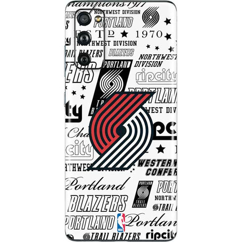NBA Portland Trail Blazers Historic Blast Galaxy S20 Fan Edition Skin