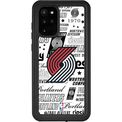 NBA Portland Trail Blazers Historic Blast Galaxy S20 Plus Waterproof Case
