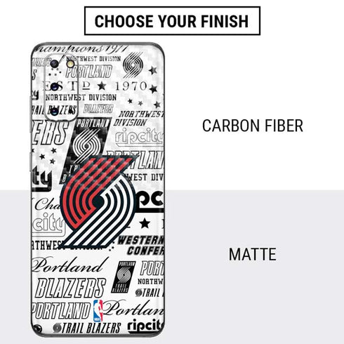 NBA Portland Trail Blazers Historic Blast Galaxy S20 Skin