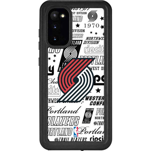 NBA Portland Trail Blazers Historic Blast Galaxy S20 Waterproof Case
