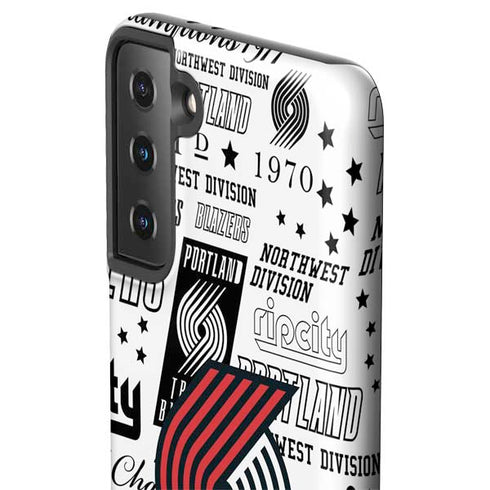 NBA Portland Trail Blazers Historic Blast Galaxy S21 FE Pro Case