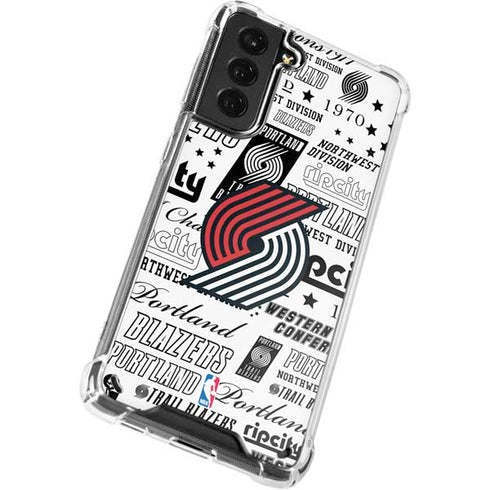 NBA Portland Trail Blazers Historic Blast Galaxy S21 Plus 5G Clear Case