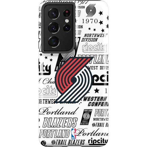 NBA Portland Trail Blazers Historic Blast Galaxy S21 Ultra 5G Pro Case
