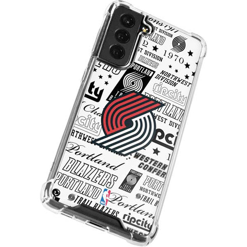 NBA Portland Trail Blazers Historic Blast Galaxy S22 Clear Case