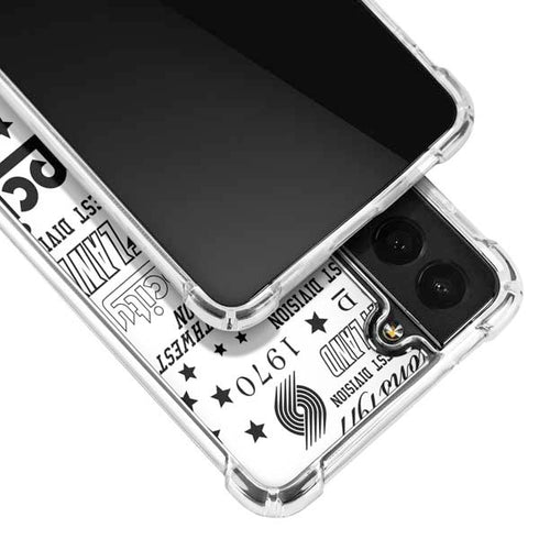 NBA Portland Trail Blazers Historic Blast Galaxy S22 Clear Case