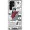 NBA Portland Trail Blazers Historic Blast Galaxy S22 Ultra Clear Case