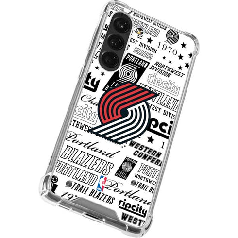 NBA Portland Trail Blazers Historic Blast Galaxy S23 Clear Case