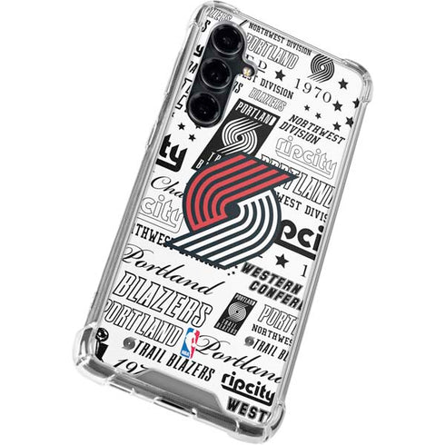 NBA Portland Trail Blazers Historic Blast Galaxy S23 FE Clear Case