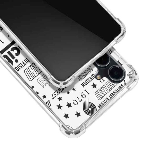 NBA Portland Trail Blazers Historic Blast Galaxy S23 FE Clear Case