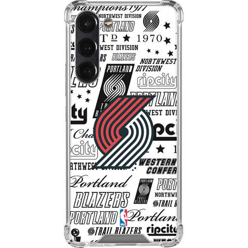 NBA Portland Trail Blazers Historic Blast Galaxy S23 Plus Clear Case