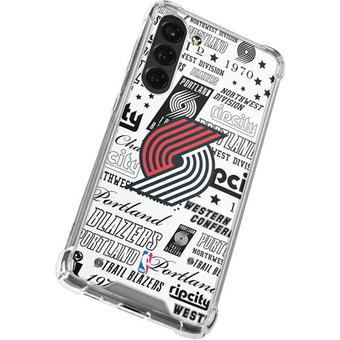 NBA Portland Trail Blazers Historic Blast Galaxy S23 Plus Clear Case