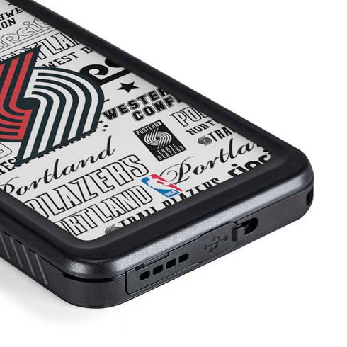 NBA Portland Trail Blazers Historic Blast Galaxy S23 Waterproof Case