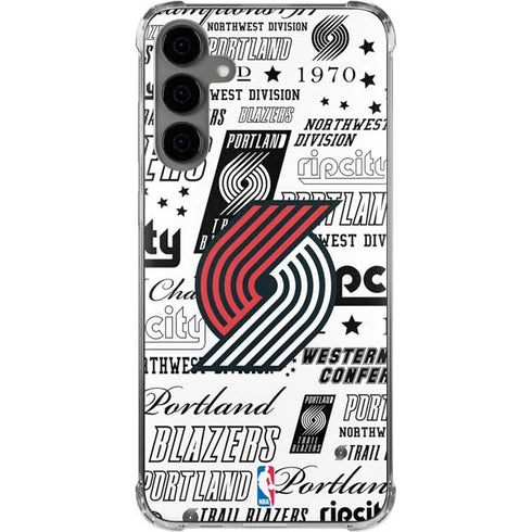 NBA Portland Trail Blazers Historic Blast Galaxy S24 Plus Clear Case