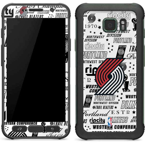 NBA Portland Trail Blazers Historic Blast Galaxy S7 Active Skin