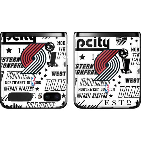 NBA Portland Trail Blazers Historic Blast Galaxy Z Flip Skin