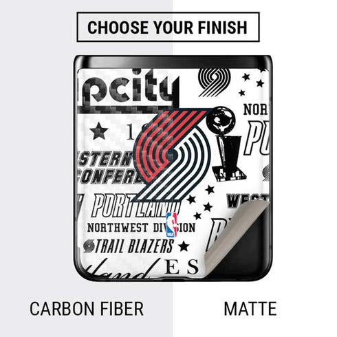 NBA Portland Trail Blazers Historic Blast Galaxy Z Flip Skin