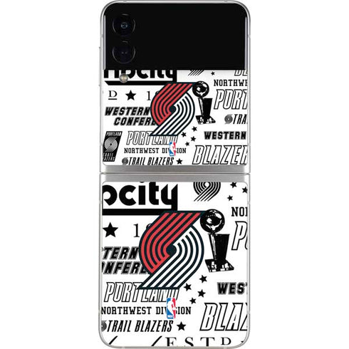 NBA Portland Trail Blazers Historic Blast Galaxy Z Flip3 5G Skin