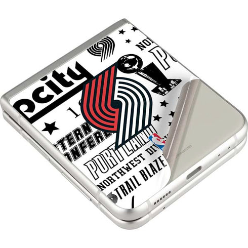 NBA Portland Trail Blazers Historic Blast Galaxy Z Flip3 5G Skin