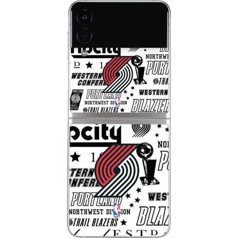 NBA Portland Trail Blazers Historic Blast Galaxy Z Flip4 5G Skin