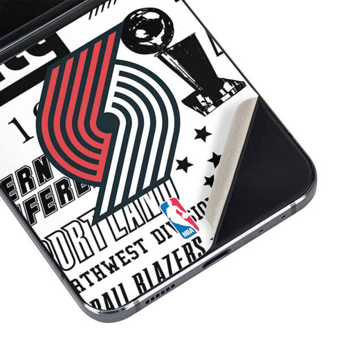 NBA Portland Trail Blazers Historic Blast Galaxy Z Flip5 5G Skin